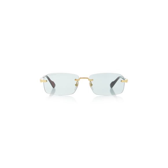 Gucci Sleek Purple Street Gg Rectangular Sunglasses